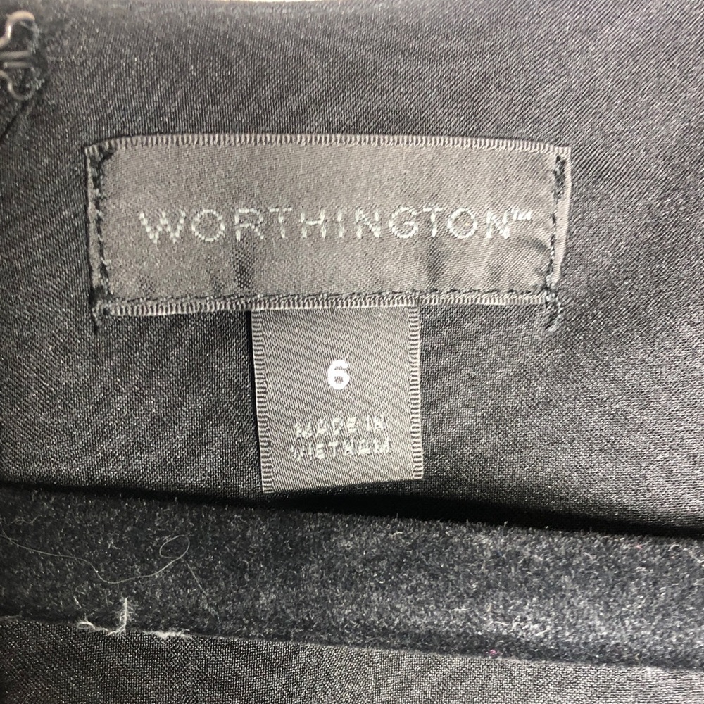 Worthington Classic Little Black Sleeveless Dress - Picture 3 of 8